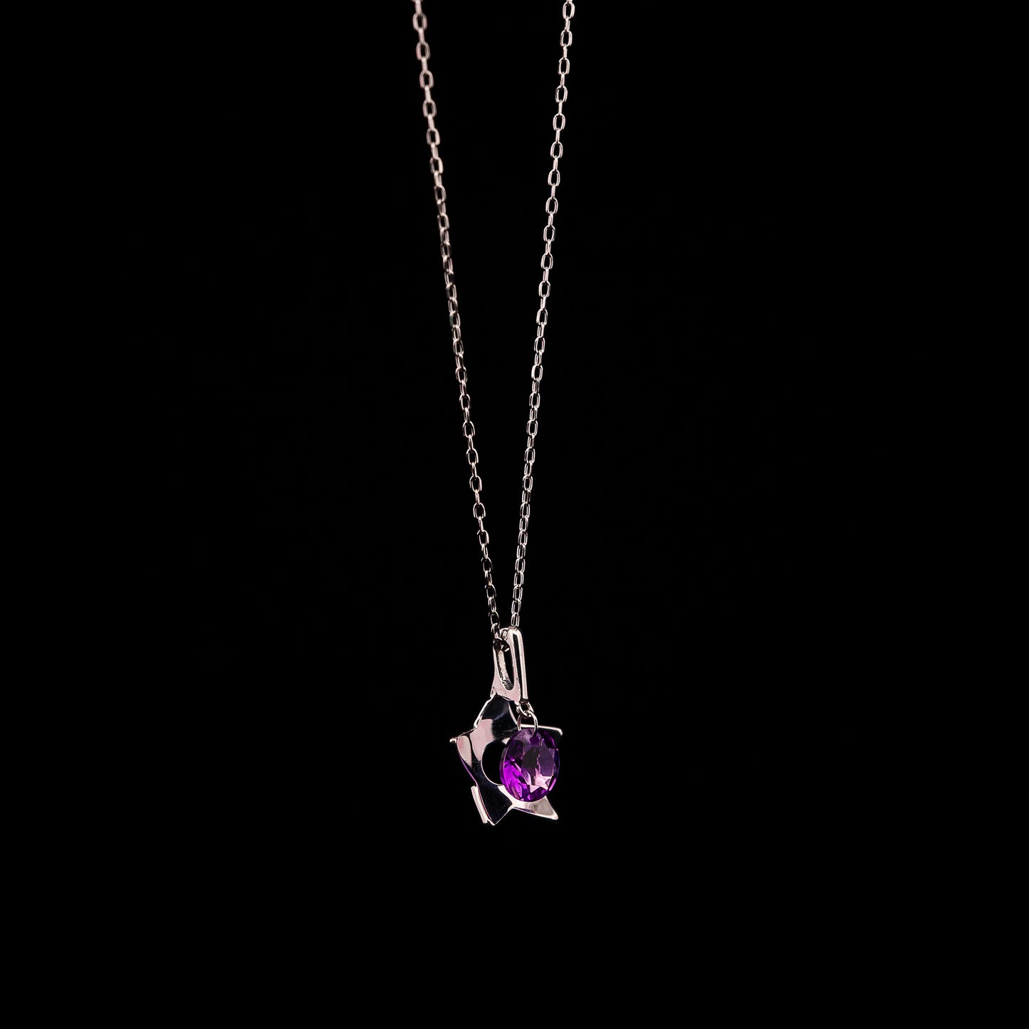 White Gold Star Amethyst