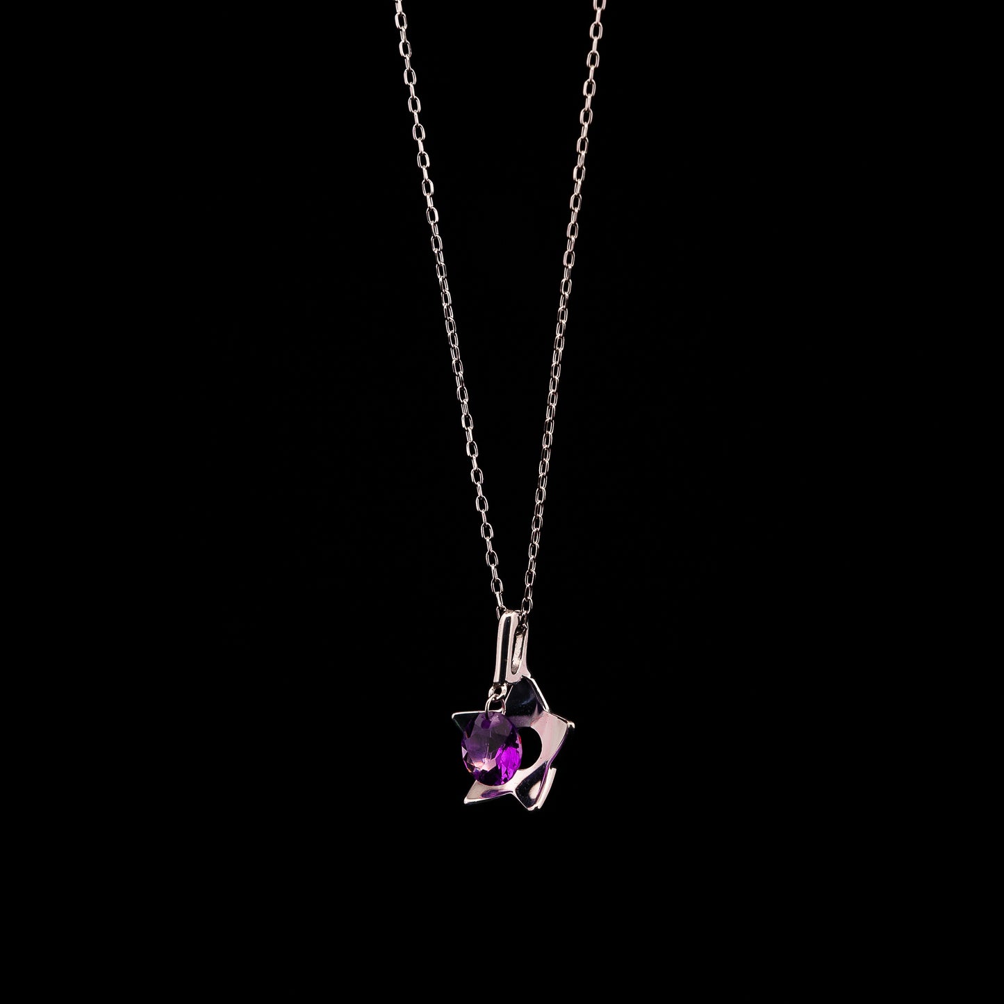 White Gold Star Amethyst