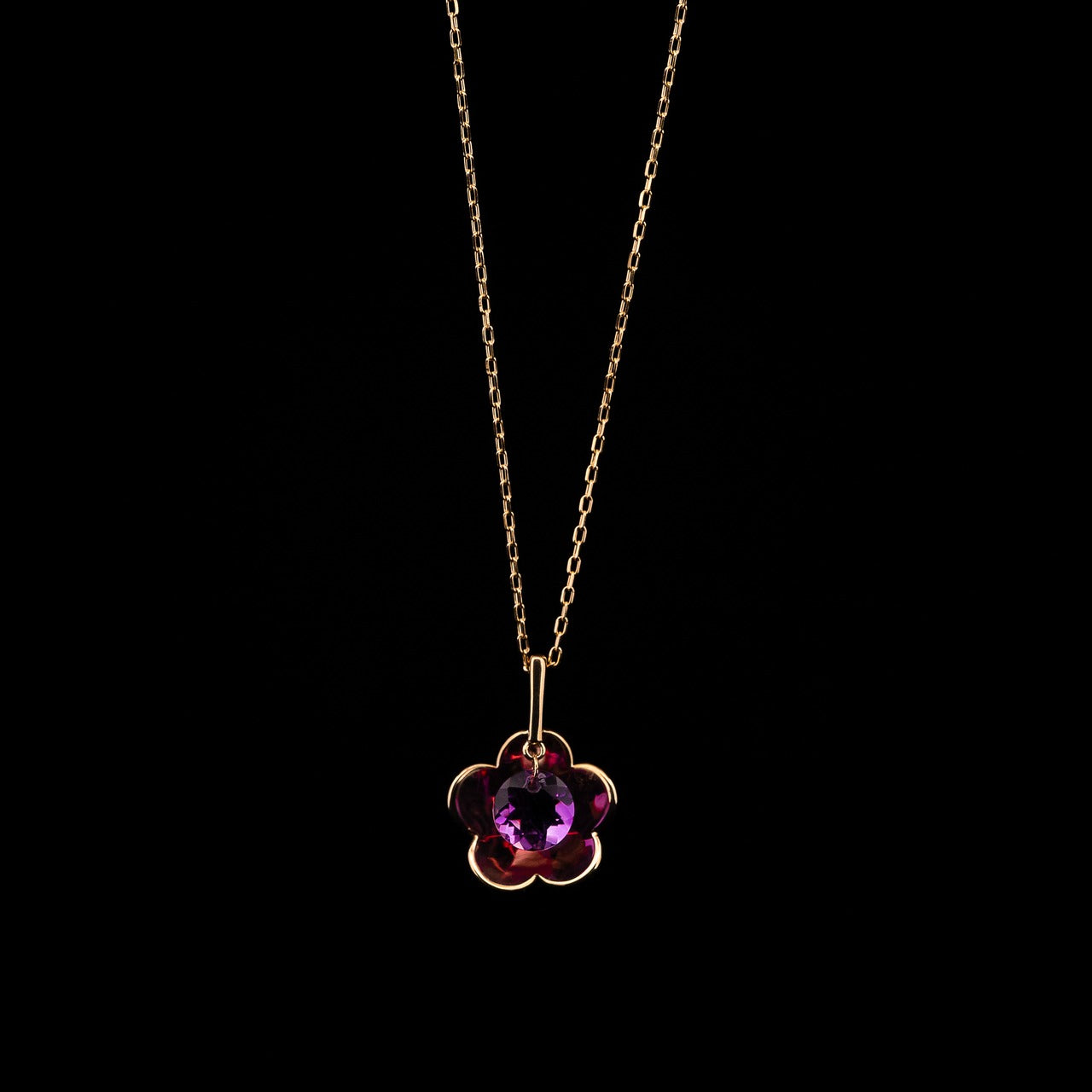 Gold Flower Amethyst