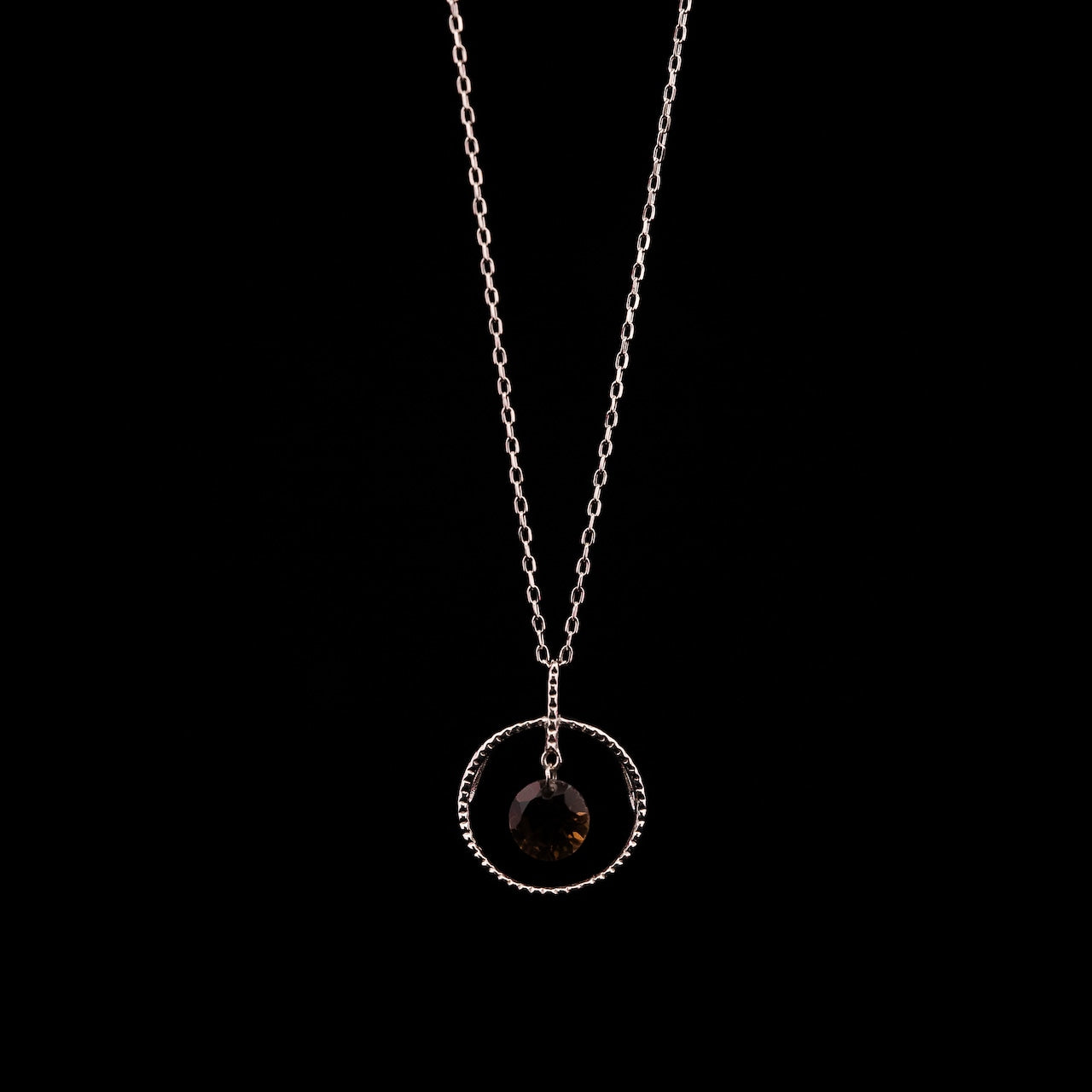 Gold Circle Smoky Quartz