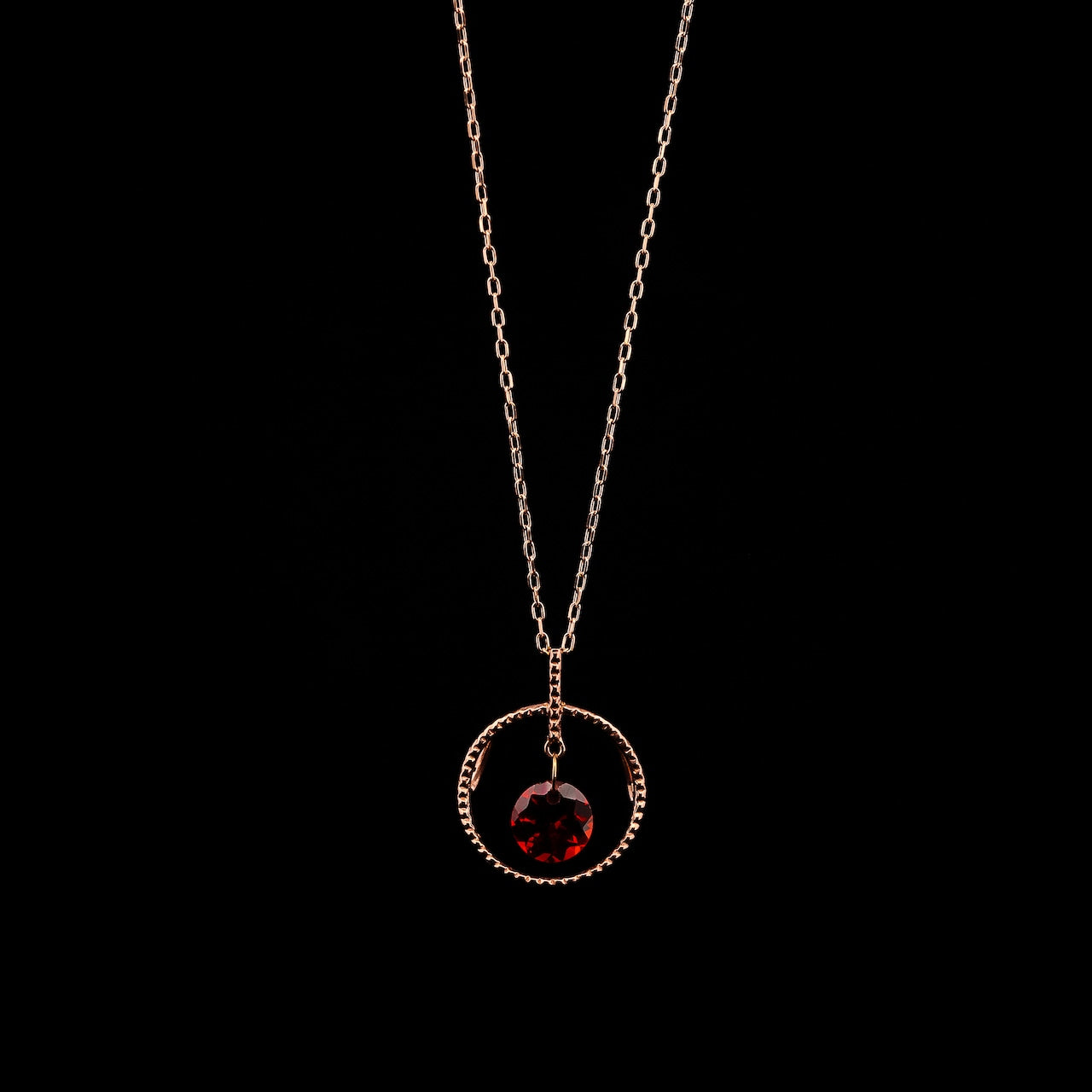 Gold Circle Garnet