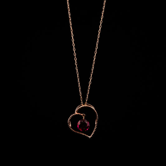 Pink gold heart circle mystery color