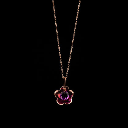 Pink Gold Flower Amethyst