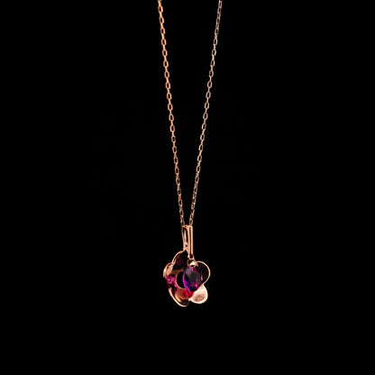 Pink Gold Flower Amethyst