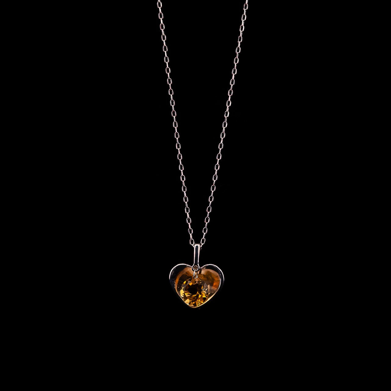 Gold Heart Citrine