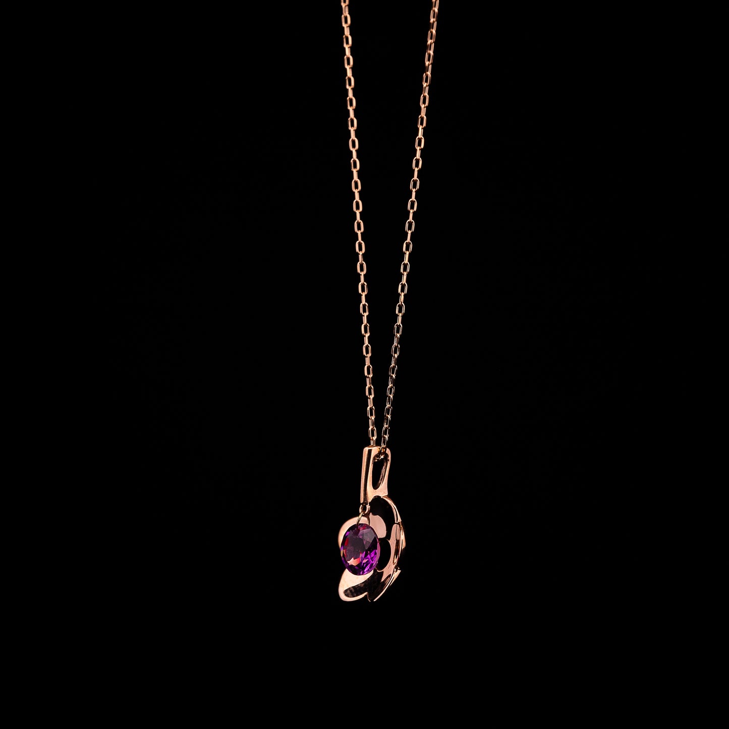 Pink Gold Flower Amethyst