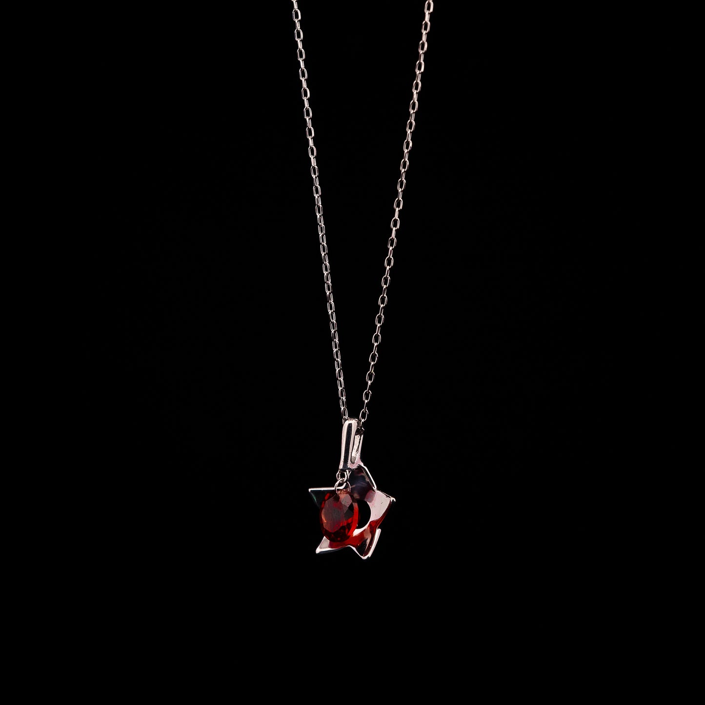 White Gold Star Garnet