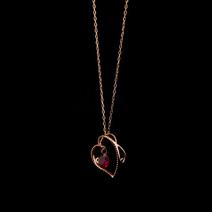 Pink gold heart circle mystery color