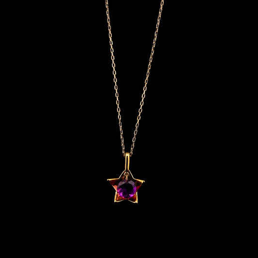 White Gold Star Amethyst